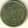 10 Euro Cent Ireland 2002 KM# 35. Uploaded by Granotius